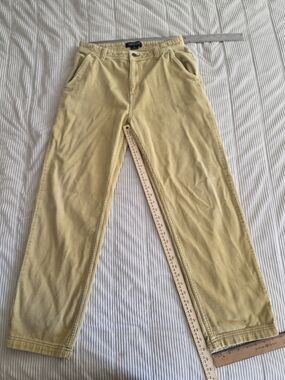 Cotton On Men's Relaxed Loose Fit Tan Beige Corduroy Pants